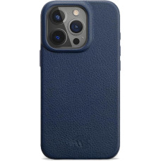 Wiiuka Case for iPhone 16 Pro Max, Leather from Germany, Leather Case Extra Thin, Premium Mobile Phone Case, Qi, Blue Midnight Blue