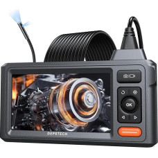 Endoscope Camera with Light, DEPSTECH 1080P Dual Lens Endoscope 5.0 Inch IPS Screen Inspection Camera IP67 Waterproof 5 m Snake Camera, Industrial Endoscope Tube Camera Channel Camera