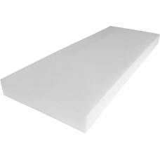 Foamma Polsterschaum, 10,2 x 61 x 243,8 cm, hochdichter Schaumstoff (Stuhlkissen, quadratischer Schaumstoff für Esszimmerstühle, Rollstuhl-Sitzkissen-Ersatz)