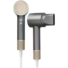 2025 Profesionalus jonų plaukų džiovintuvas su galvutės antgaliu, nešiojamas, 3 lygių, 1600 W, 110 000 aps/min, dirbtinio intelekto technologija ir 200 milijonų neigiamų jonų, skirtas namams, kelionėms, sporto salei