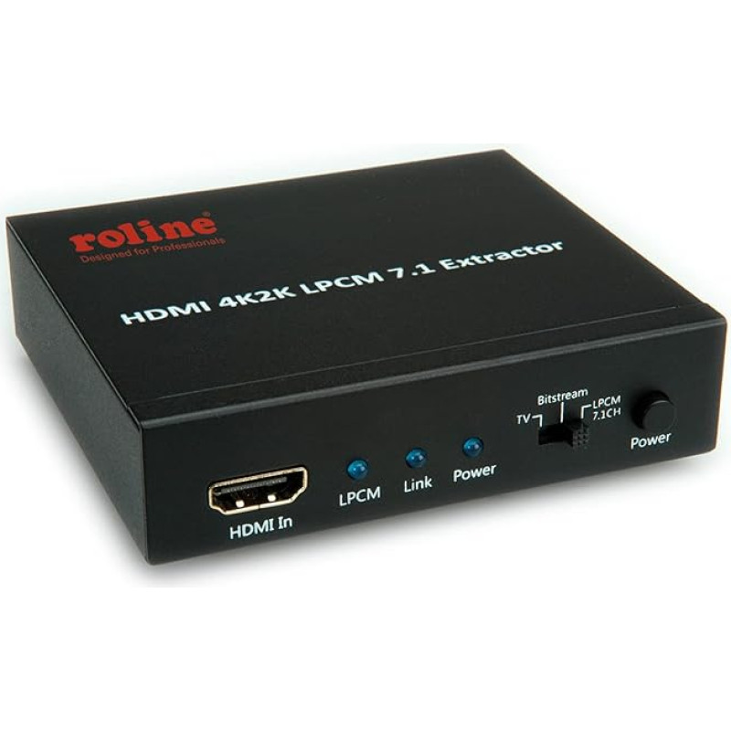 ROLINE HDMI 4K garso įrašas Extraktor LPCM 7.1