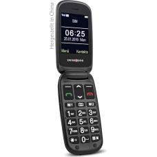 swisstone BBM 625 GSM-Mobiltelefon (6 cm (2,4 Zoll) Farbdisplay und zusätzlichem Außendisplay, mit großem beleuchteten, Kamera/Bluetooth/Notruftaste/Micro-SD), rot