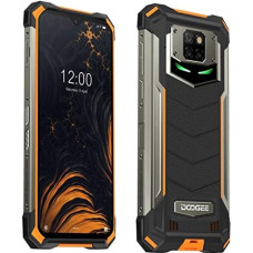 DOOGEE S88 Plus (8 GB + 128 GB) 10000 mAh Battery Outdoor Smartphone Without Contract, 48 MP Quad Camera, Octa-Core Android 10, 6.3 inch FHD+ Corning Gorilla Glass, Wireless Backcharging, IP68 R Robust mobile phone Orange