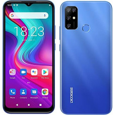 Android 11 Mobile Phone without Contract DOOGEE X96 Pro, Octa Core 4GB + 64GB, 5400mAh Battery, 13MP Quad Camera, 6.52 Inch Water Drop Screen, Smartphone Dual SIM + SD (3 Slots), Fingerprint Blue