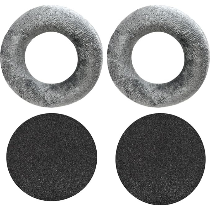 DT 770 Pro Ear Pads, DT 990 Pro Ear Pads, Replacement Ear Pads Compatible with DT 770 Pro, DT 880 Pro, DT 990 Pro, MMX300, TYGR 300R Headphones (Grey)