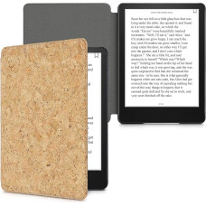 kwmobile Case Compatible with Amazon Kindle Paperwhite (11th Gen - 2021) - Cork eReader Protective Cover Case - Light Brown