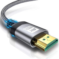 AviBrex 8K HDMI 2.1 Cable 4.5 m, Ultra HD 48Gbps Ethernet High Speed 8K @ 60Hz, 4K @ 120Hz, HDCP 2.2 & 2.3, UHD HDR 10+, Vision, 3D, VRR, Compatible with PS5/4/3.8K Gaming, TV, Blu-ray Player,