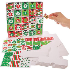 Baker Ross FX772 Christmas Advent Calendar Set - 1 Set Christmas Crafts for Kids to Craft and Decorate