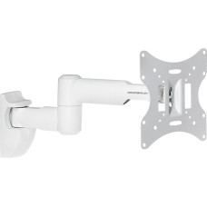 ProperAV Swivel Arm Tilt & Swivel 23-43 Inch up to 30 kg TV Mount - White