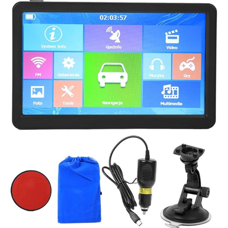 GPS Navigation for Cars Trucks Car Navigator 9 Inch 8G 256M FM Radio GPS Navigation System with Voice Transmission Navigation, Speed Camera Warning, Lifetime Free Map Update