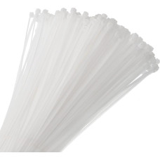 sourcing map Kabelbinder aus Nylon, selbstsichernd, klein, 4 mm, für Kabelmanagement, Weiß, 150 mm, 500 Stück