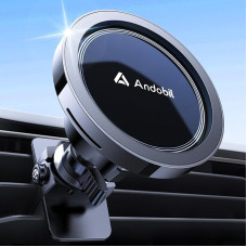 andobil For MagSafe Car Mount [N55 Strongest Magnet] Mobile Phone Holder Car, Magnetic Mobile Phone Holder Car, Magsafe Ventilation Car Mobile Phone Holder for iPhone 16/15/14/13 12 Pro Max Plus Mini