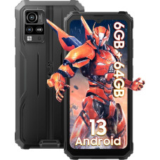 Blackview BV4800 (6GB + 64GB) Outdoor Mobile Phone Without Contract, Android 13 Outdoor Smartphone Cheap 6.56 HD+ Dot Display 13MP + 5MP Camera, Construction Site Mobile Phone with 5180 mAh Battery,