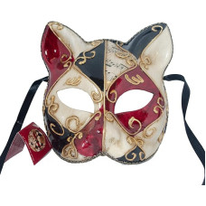 Lannakind Venetian Mask Face Mask Cat Mask Carnival Fancy Dress Masquerade