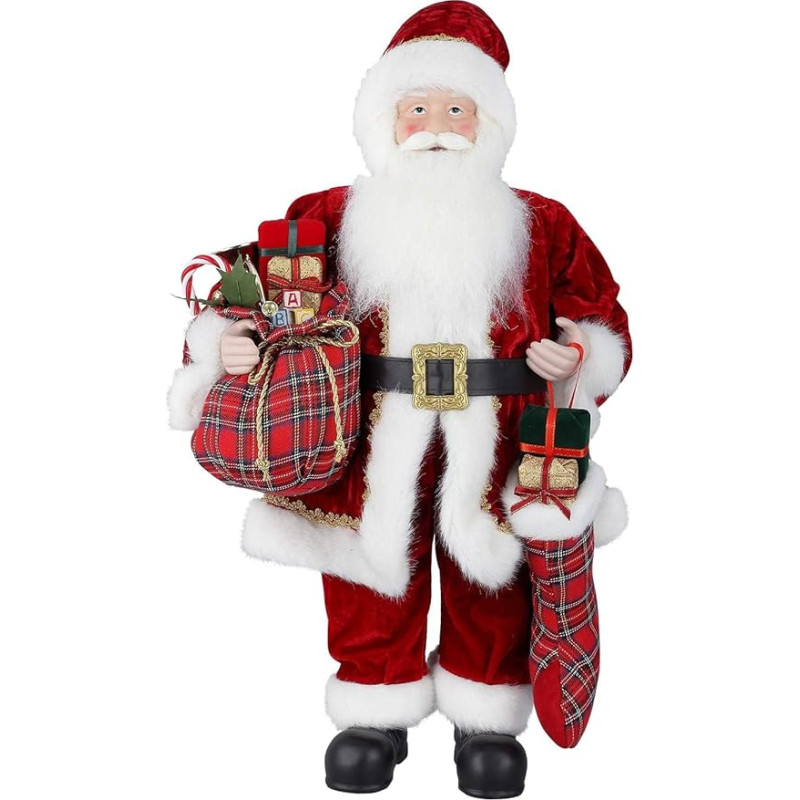 Himaly Santa Claus 18 Inch Viggo Christmas Doll 45 cm Height Father Christmas Seasonal Christmas Tree Decoration Christmas Tree Ornament Gift Party