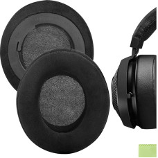 Geekria Comfort Replacement Velour Ear Pads for Razer Kraken Pro V2, 7.1 V2, 7.1 Chroma V2, Kraken Pro V2 Pewdiepie/Stormtrooper Headphones, Headset Ear Pads, Ear Cup Repair (Black)