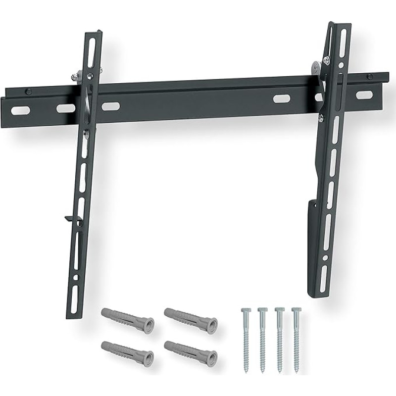 NANOOK Tilting TV Wall Mount for 32-55 Inch (81-140 cm) Televisions, Ultra Slim Mount, Bracket for LED, QLED and OLED TVs, Universal Holder, VESA 100 x 100 to 400 x 400