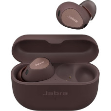 Jabra Elite 10 Wireless In-Ear Bluetooth Headphones Advanced Active Noise Cancellation, 6 Built-in Microphones and Dolby Atmos Sound - Dark Brown