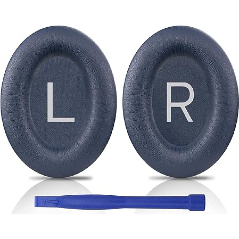 SOULWIT Replacement Ear Pads for Bose QuietComfort 45 (QC45)/QuietComfort SE (QC SE)/New Quiet Comfort Wireless Over-Ear Headphones Replacement Pads with Softer Protein Leather, Noise Isolating Foam