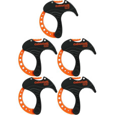 CableCuff Pro (5er Pack:5 kleine 2,5 cm Durchmesser) verstellbare, wiederverwendbare, Kabelbinder, Ersatz für Verlängerungskabel oder Elektronik