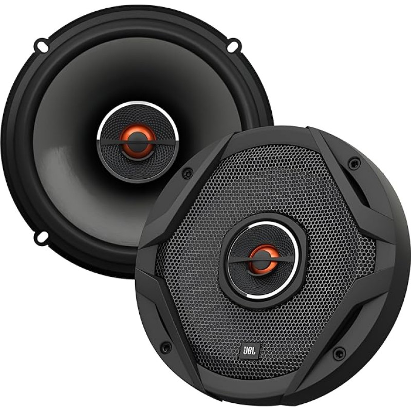 JBL, GX302 3-1/2 inch, 87 mm, 75 W, 2-way car HiFi speaker, 1 pair, GX602, Black