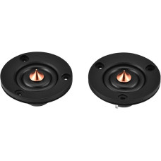 Acouto Silk Dome Speaker, 2 Pieces 2 Inch 4Ohm 4Ω 30W Silk Dome Tweeter Car Speaker Multimedia Speaker Silk Dome Speaker