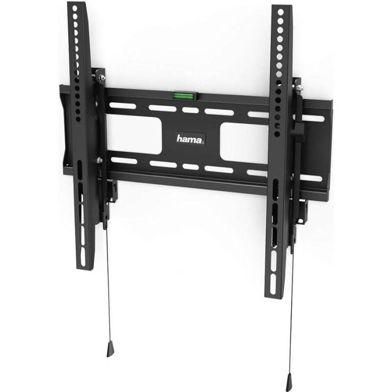 Hama TV Wall Mount Tiltable (TV Mount for TVs 32 to 65 Inches, TV Mount with Anti-Theft Protection, Ideal for Commercial Areas, Max. 50 kg, Distance from Wall 8.2 cm, VESA up to 400 x 400)