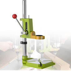 Tischbohrmaschinenständer mit Schraubstock - Verstellbarer Stützständer zum Bohren oder Schneiden, 90° drehbare Säulenbohrerständerbacke - Klemmbereich 38-43 mm - Einfache DIY-Hilfe