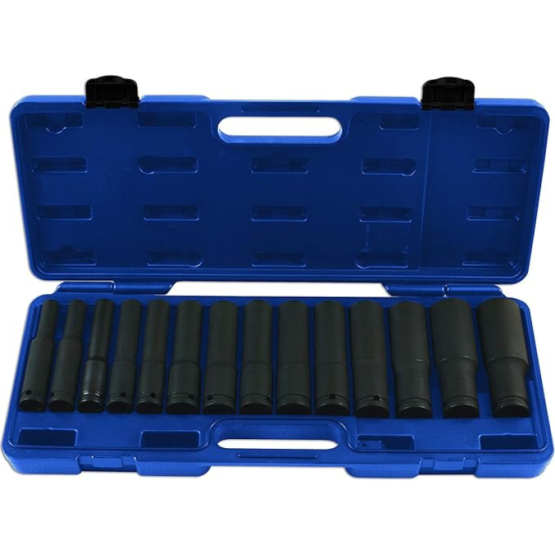Laser 7759 Extra Deep Socket Set 1/2-inch Diameter (14 Pieces)
