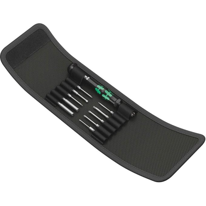 Wera 05073676001 Kraft Form Kompakt Micro 11 Electronics Set, Black, Bitlänge 44 mm