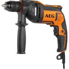 AEG Schlagbohrmaschine, 750 W variklis, 3.000 min-1 išlaikymas, Metal-Schnellspanbohrfutter, mit Koffer - SBE750RE