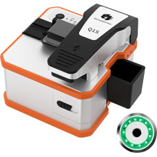 Fibre Optic Splitter, Fully Automatic Electric Fibre Optic Splitter Device, Rechargeable Fibre Optic Cable Cutter, FTTH, High Precision for Cold Connection/Hot Melting, 3-in-1 Clamping Slot Cutting