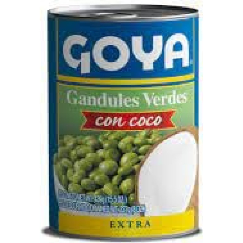 Gandules grüne Kokosnuss Gandules mit Kokosnuss Box 12 x 439 g