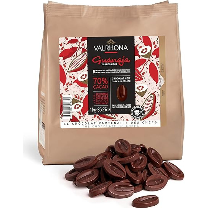 Valrhona Dark Chocolate Guanaja 70% 1kg