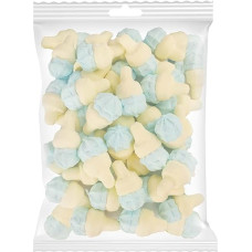 Candy Bar Marshmallow Ice Cream Blue - Sour 750 g | Approx. 47 Pieces per Bag | Marshmallows for Wedding | Baby Shower Party Decoration | Ice Cereal Marshmallows | Sour Marshmallows | Summer Sweets