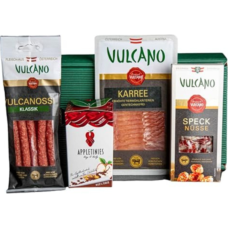 Gurmaniškas dovanų krepšelis | Dovanų dėžutė su puikiais skanėstais iš Štirijos | Dovanų įpakavimas | Puiki dovanų idėja | Dovana vyrams, moterims, gurmanams ir gurmanams