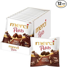 merci Petits Dark whole milk - 12 x 125g - small chocolates made of fine milk chocolate