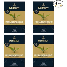 4 x Dallmayr Black Tea Friesland Mix 20 Pyramids x 2.5 g