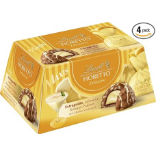 Lindt Chocolate - FIORETTO Maxi Zabaione | 138 g Gift Box | Approx. 6 Whole Milk Chocolates, Zabione Truffle Filling Wrapped in Crispy Crisp, Alcoholic | Chocolate Gift, Pack of 4