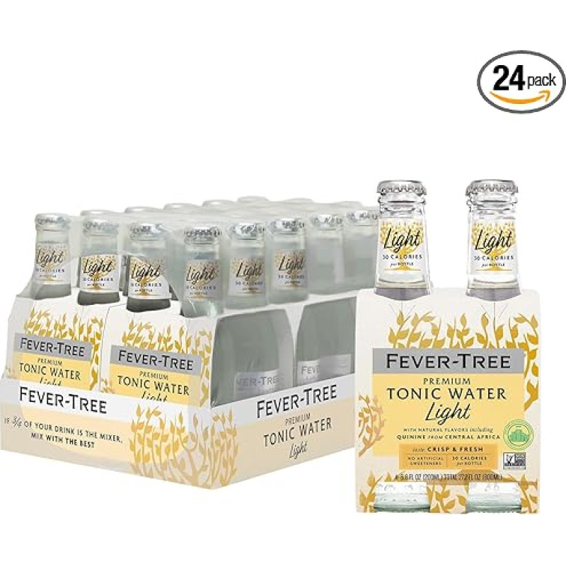 Fever-Tree Refreshingly Light Tonic Water 24 x 200 ml