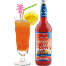 Flying Bird Red Berry Cocktail Sirup | 0,7l Flasche für 17 trinkfertige Cocktails alkoholfrei | Saft dazu, schütteln, fertig