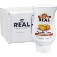 Reàl Einfach Squeeze Pumpkin Puree Infused Sirup/Infusion Sirup für Kürbis Püree und Gewürz - 1 x 500 ml.