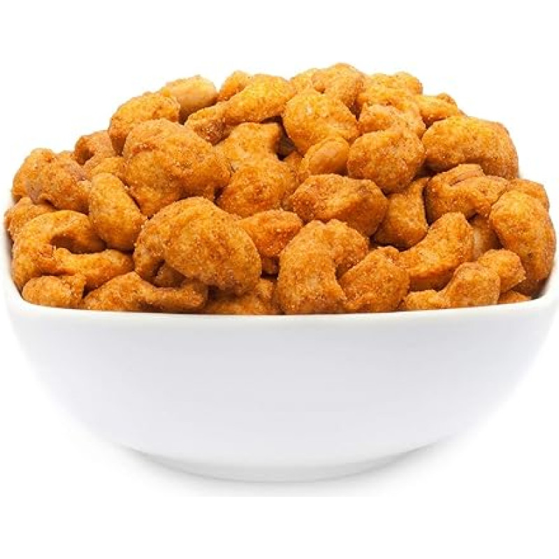 1 x 2,5 kg anakardžių riešutų, skrudintų su barbekiu apvalkalu