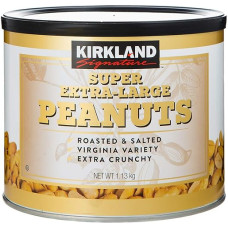 Kirkland Signature Extra große Erdnüsse geröstete und gesalzene Virginia-Sorte, extra knusprig