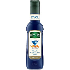 Mathieu Teisseire Le Blue Syrup for Drinks, Soft Drinks, Cocktails, Coffee and Desserts, Bottle 25 cl