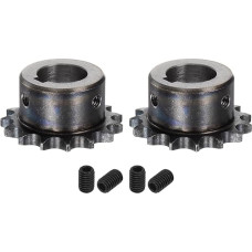 QUARKZMAN ISO/DIN 06B-1 B tipo ritininė žvaigždutė B tipo, 20 mm skylė, 3/8 colio gradacija, A3 plieninė viengrandė ritininė žvaigždutė, grūdinta, 15 dantų, 2 vnt.