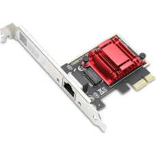 2.5GBase-T PCIe Network Card Binghe PCI Network Card 2.5GB RTL8125B Chip Gigabit Ethernet for High Speed Gaming and Streaming Compatible with Windows/-Li-nux