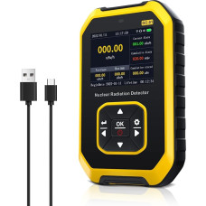 YF-Y1-GC-01 Portable Geiger Counter Nuclear Radiation Detector with LCD Display, Rechargeable Radiation Detector Beta Gamma X-Ray Portable Radiation Protector for Home, Outdoor, Industry