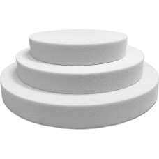 SEEBAUER living® Foam board light round, RG26/40, cushion for furniture and pallet furniture, round foam cushion made of polyurethane foam, dimensionally stable and durable, 46 x 8.0 cm