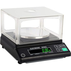 Elektroninis laboratorinis įtaisas, Präzisionswaage for Laboranalysen, 100 x 0,01 g, großes LCD-Display mit RS232-Schnittstelle, Umrechnung in 3 Einheiten, hochgenaue Waage for Schmuck